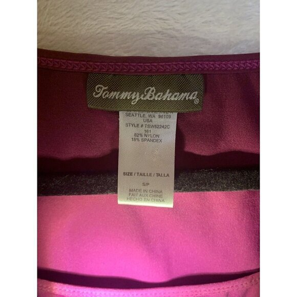 Modest Purple Tommy Bahama Scoop Neck Tank Stretchy Swimwear Dress Size S/P - Picture 2 of 3